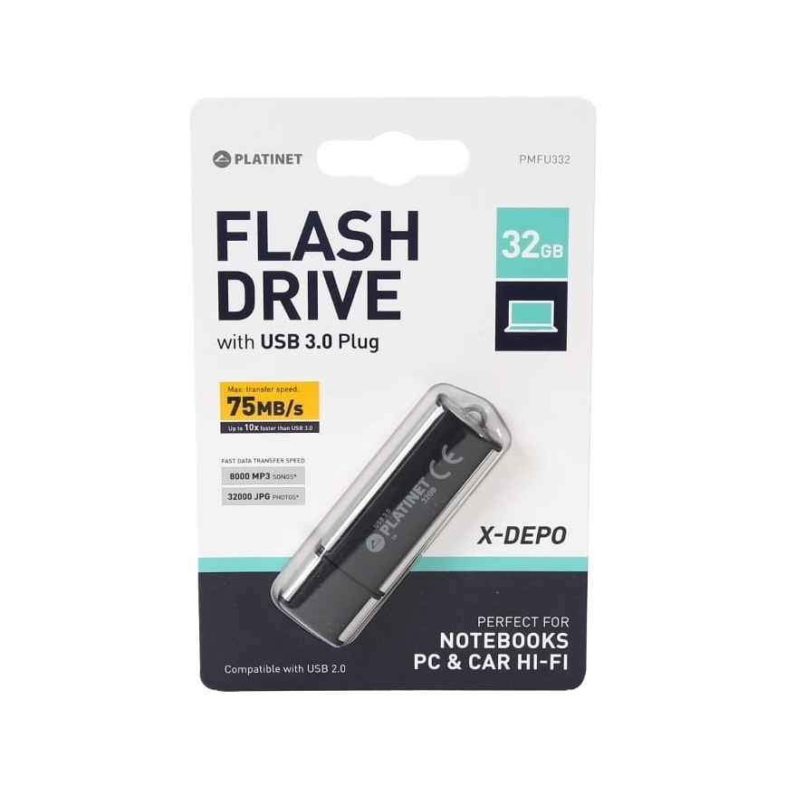 Zibatmiņa USB USB 3.0 32GB melna