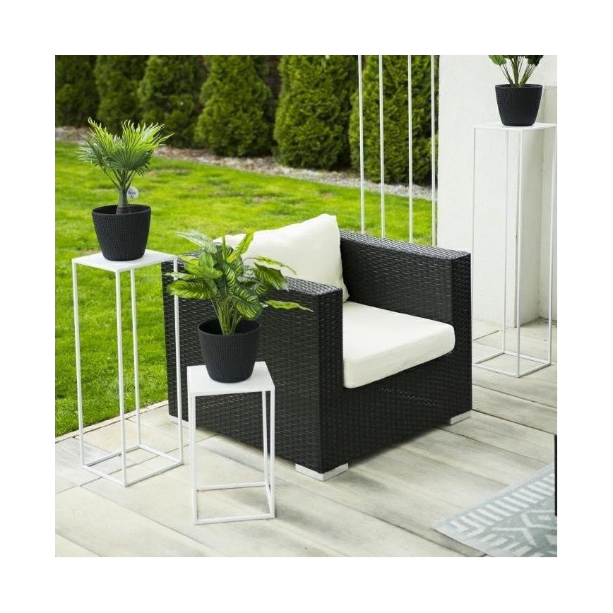 Ziedu statīvs 40x24 cm balts