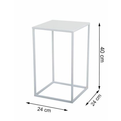 Ziedu statīvs 40x24 cm balts