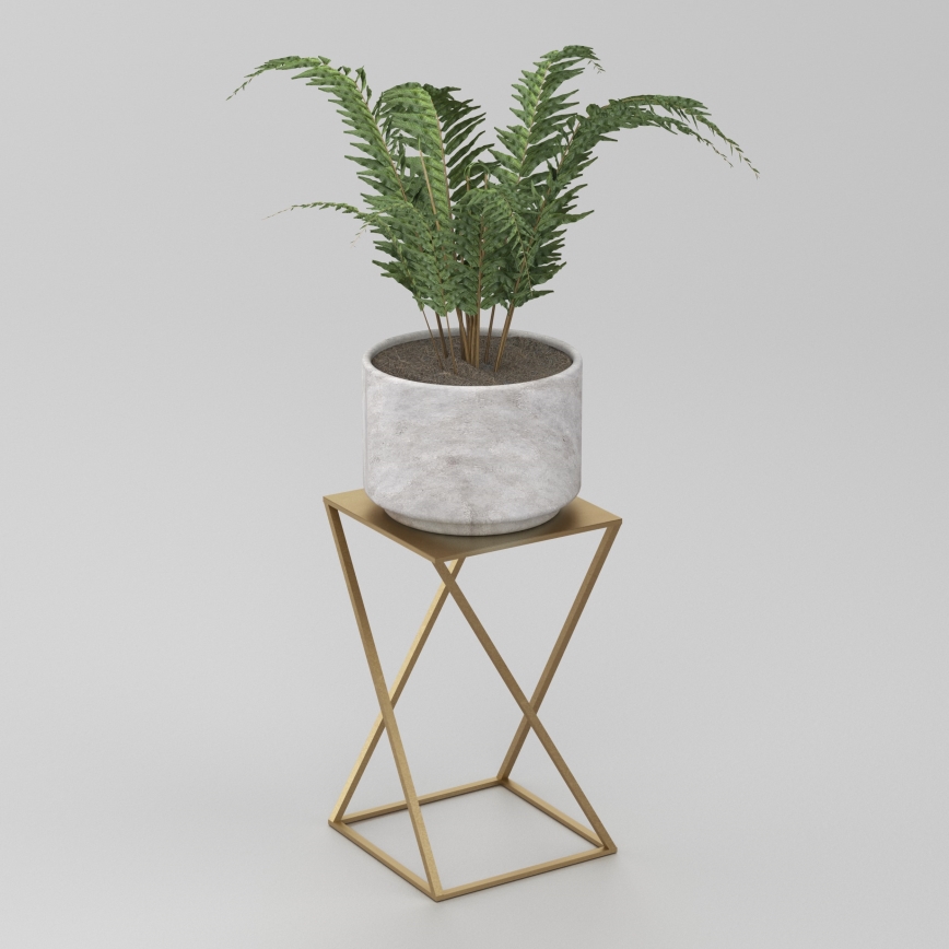 Ziedu statīvs 40x24 cm, zelta