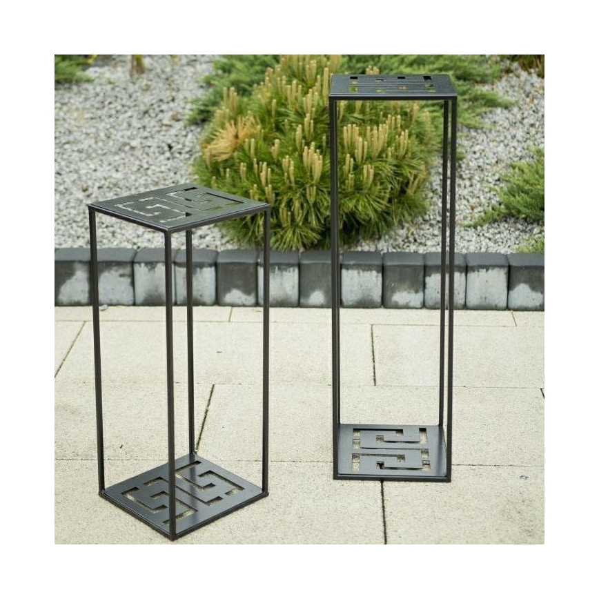 Ziedu statīvs 60x24 cm melns