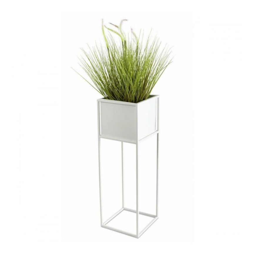 Ziedu statīvs 70x24 cm balts