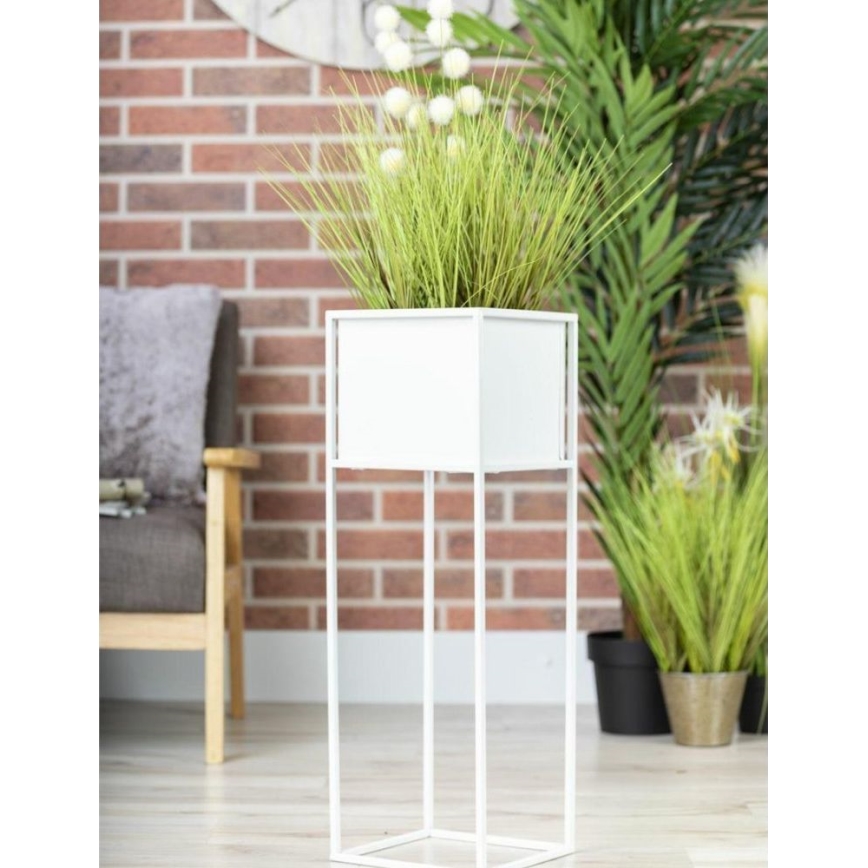 Ziedu statīvs 70x24 cm balts