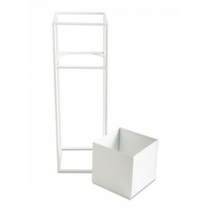 Ziedu statīvs 70x24 cm balts