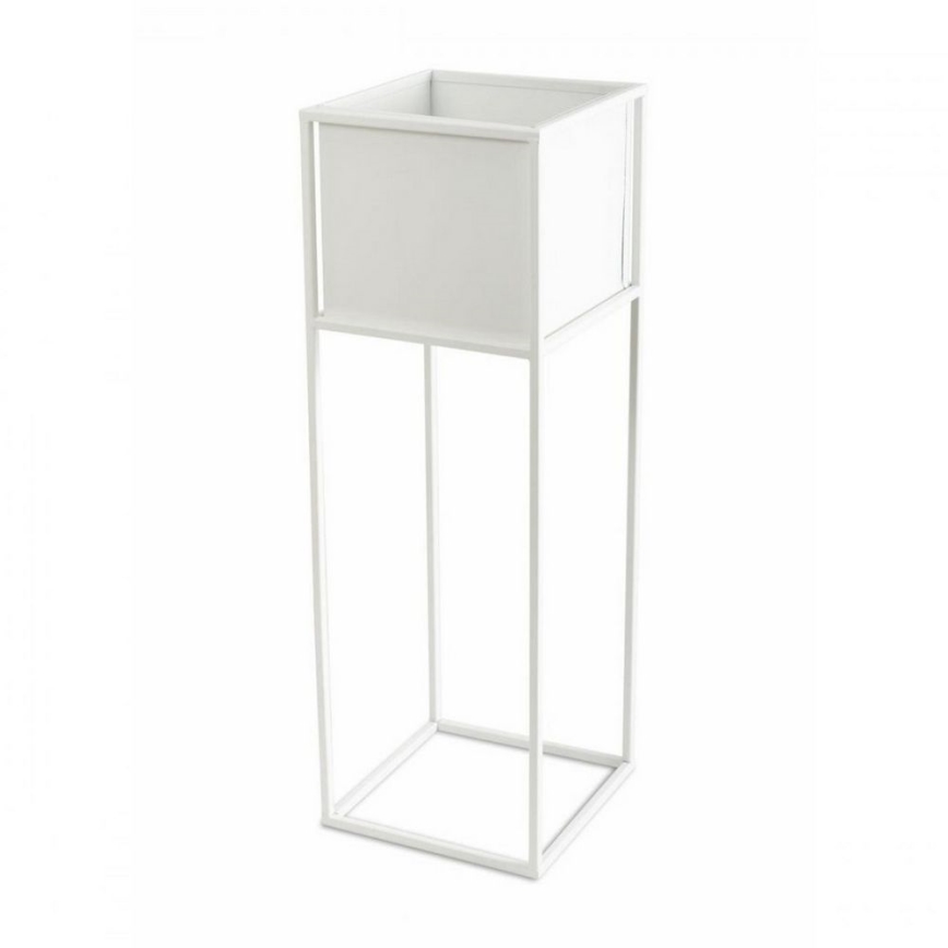 Ziedu statīvs 70x24 cm balts