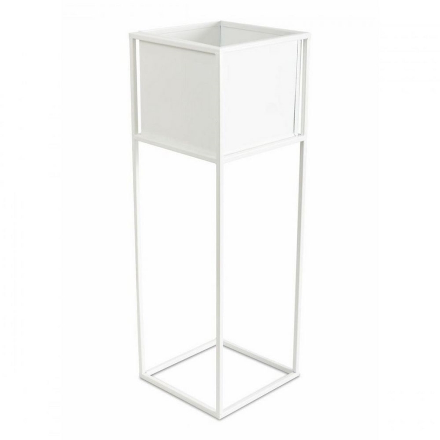 Ziedu statīvs 70x24 cm balts