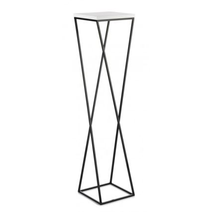 Ziedu statīvs LOFT 100x24 cm melns/balts
