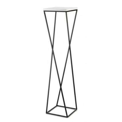 Ziedu statīvs LOFT 100x24 cm melns/balts
