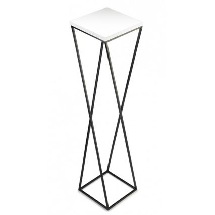 Ziedu statīvs LOFT 100x24 cm melns/balts
