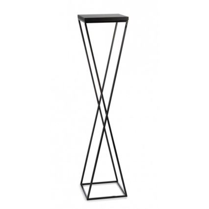 Ziedu statīvs LOFT 100x24 cm melns