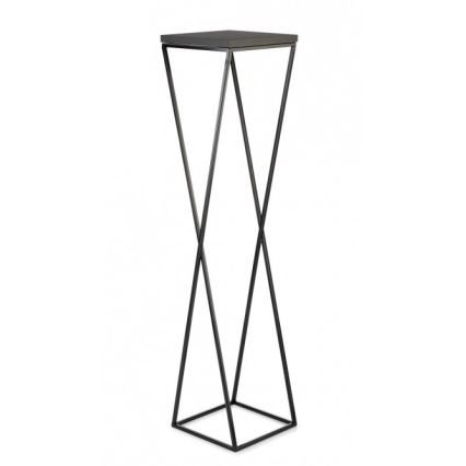 Ziedu statīvs LOFT 100x24 cm melns