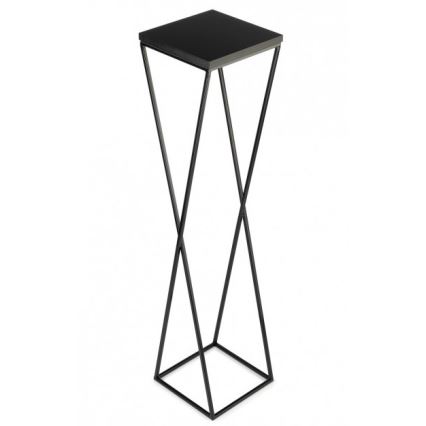 Ziedu statīvs LOFT 100x24 cm melns