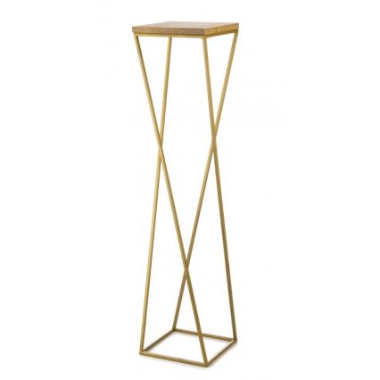 Ziedu statīvs LOFT 100x24 cm zelta/brūns