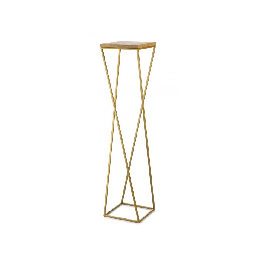 Ziedu statīvs LOFT 100x24 cm zelta/brūns