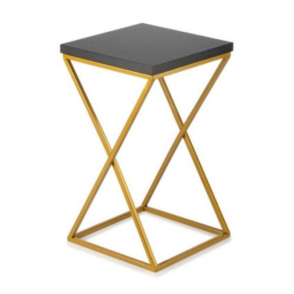 Ziedu statīvs LOFT 40x24 cm zelta/melna