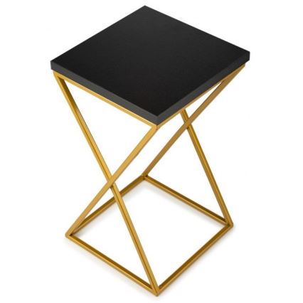 Ziedu statīvs LOFT 40x24 cm zelta/melna