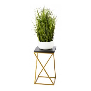 Ziedu statīvs LOFT 40x24 cm zelta/melns