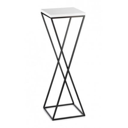 Ziedu statīvs LOFT 70x24 cm melns/balts
