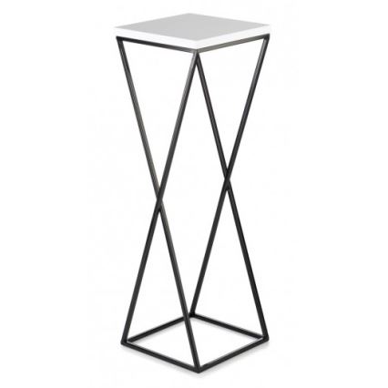 Ziedu statīvs LOFT 70x24 cm melns/balts
