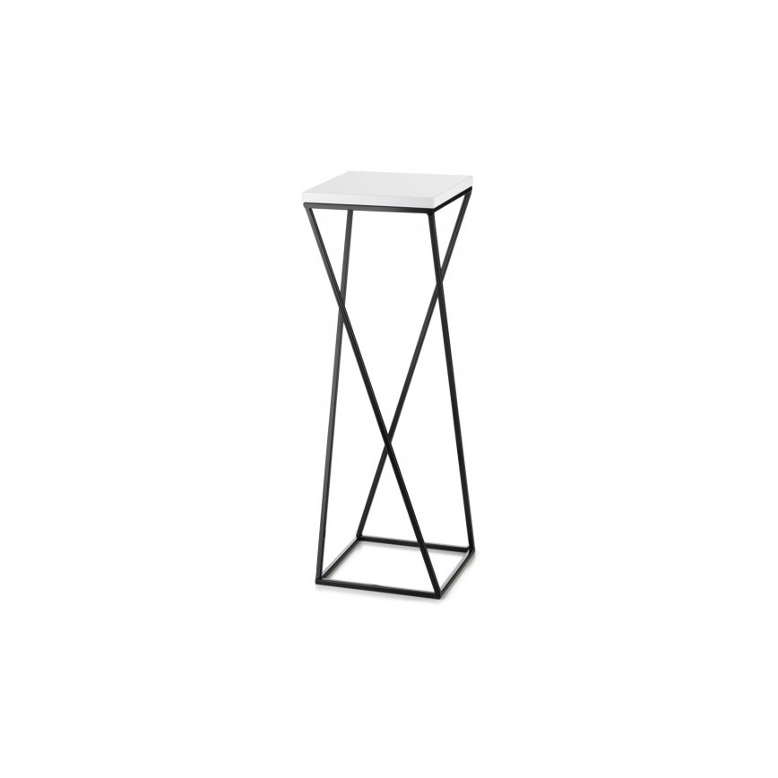 Ziedu statīvs LOFT 70x24 cm melns/balts