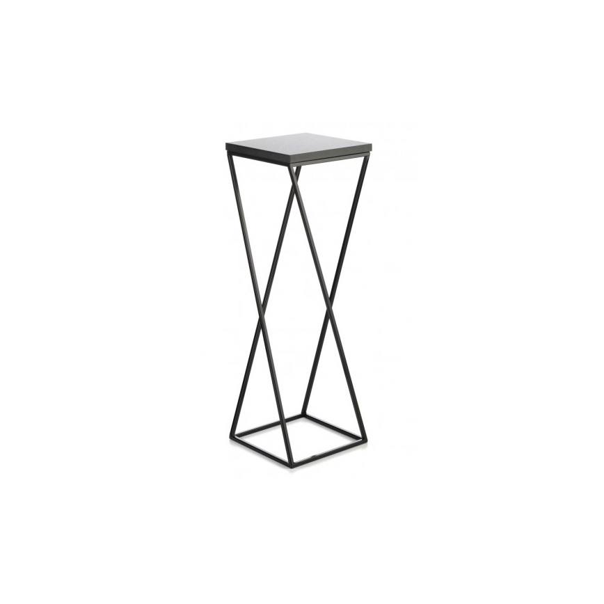 Ziedu statīvs LOFT 70x24 cm melns