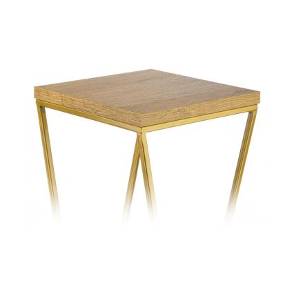 Ziedu statīvs LOFT 70x24 cm zelta/brūns