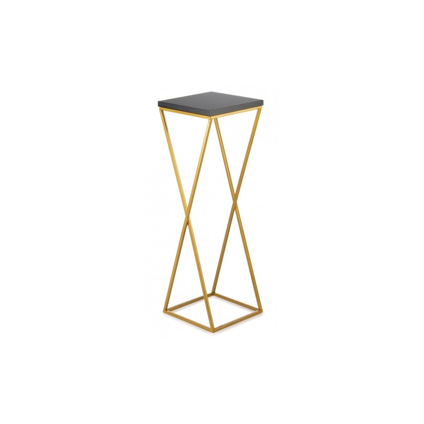 Ziedu statīvs LOFT 70x24 cm zelta/melns