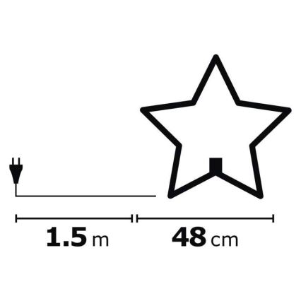 Ziemassvētku dekorācija 1xE14/230V pelēka