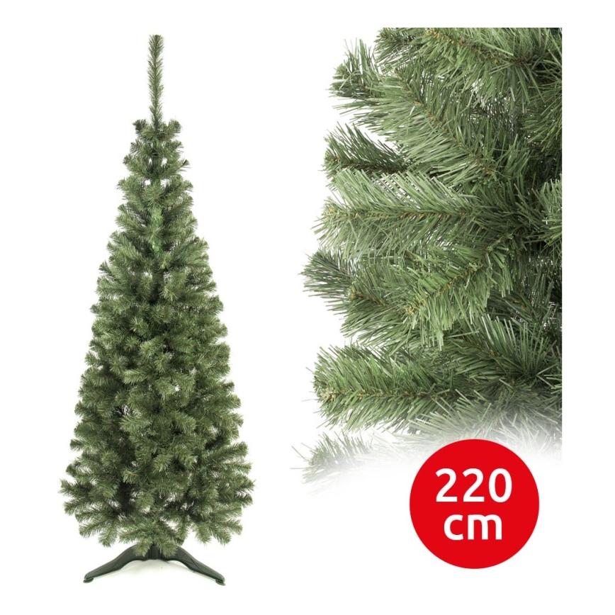 Ziemassvētku eglīte SLIM 220 cm skuju koks