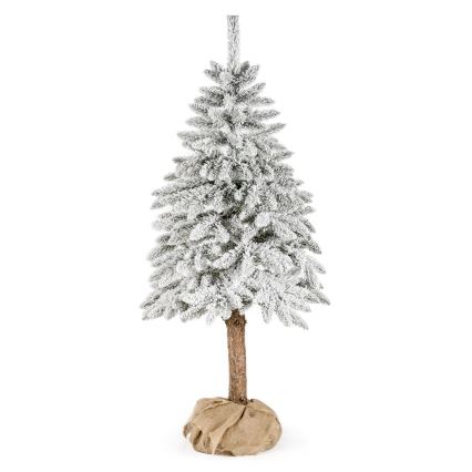 Ziemassvētku eglīte uz stumbra NATURAL WITH SNOW 120 cm egle