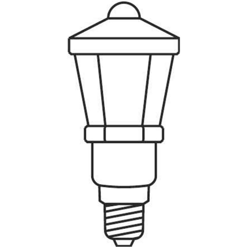 Ziemassvētku virtene LANTERN 12xE10/10,7m balta, Izgatavots Eiropā
