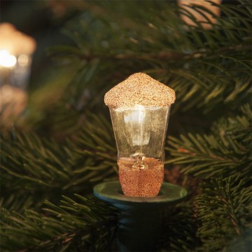 Ziemassvētku virtene LANTERN 12xE10/10,7m silti balta, Izgatavots Eiropā