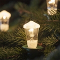 Ziemassvētku virtene LANTERN 12xE10/10,7m silti balta, Izgatavots Eiropā