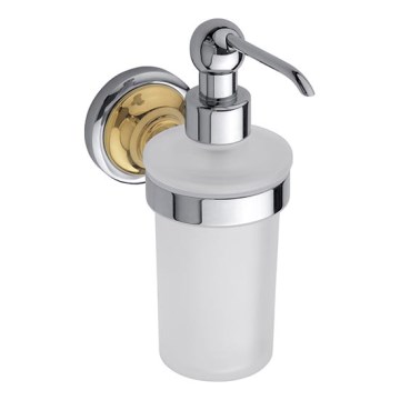 Ziepju dozators 8x19 cm sudraba/zelta