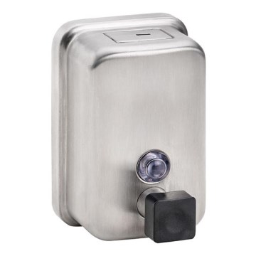 Ziepju dozators 9,7x15 cm no nerūsējošā tērauda, sudraba krāsā