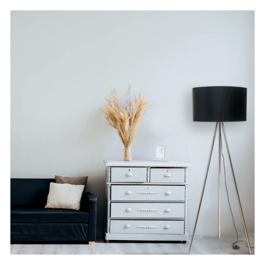 Zuma Line - Grīdas lampa 1xE27/40/230V melna