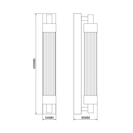 Zuma Line - LED sienas lampa LED/8W/230V melna