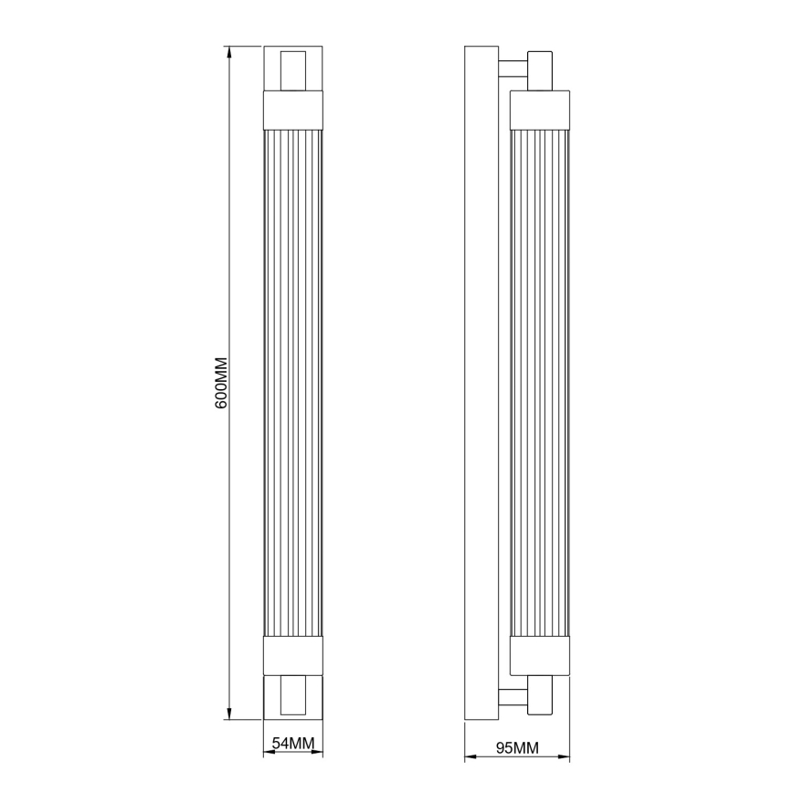 Zuma Line - LED sienas lampa LED/14W/230V melna