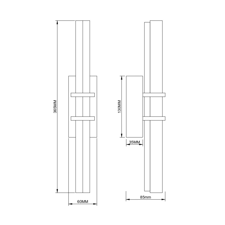 Zuma Line - LED sienas lampa LED/8W/230V zelta