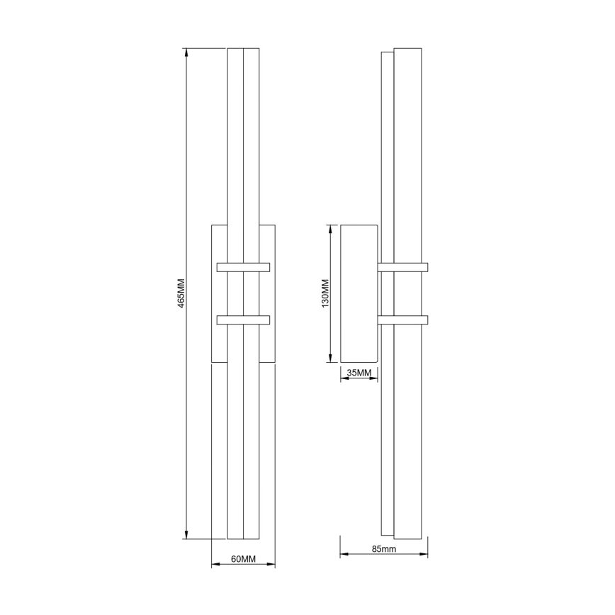 Zuma Line - LED sienas gaismeklis LED/10W/230V zelta