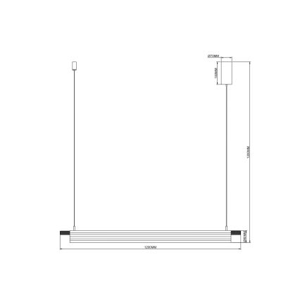 Zuma Line - LED lustra uz troses LED/14W/230V zeltaina