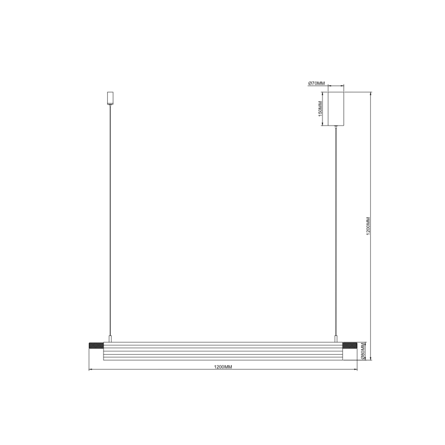 Zuma Line - LED lustra uz troses LED/14W/230V zeltaina