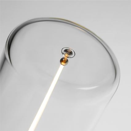 Zuma Line - LED Aptumšojama, lādējama galda lampa LED/0,5W/230V melna IP54
