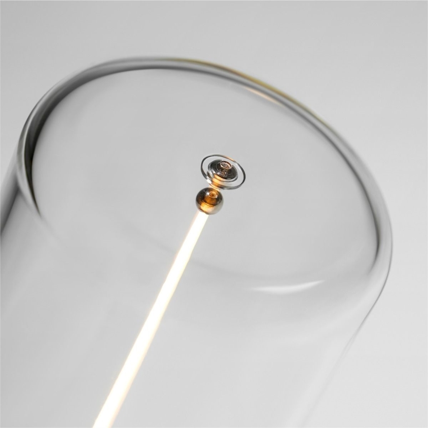Zuma Line - LED Aptumšojama, lādējama galda lampa LED/0,5W/230V melna IP54