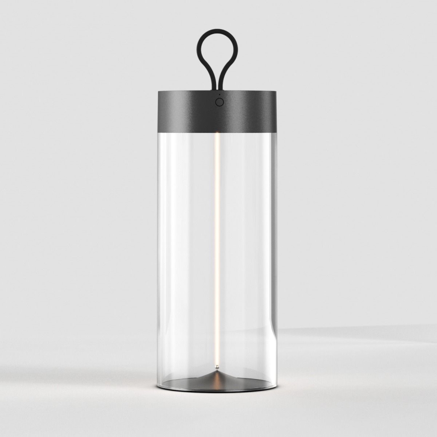 Zuma Line - LED Aptumšojama, lādējama galda lampa LED/1,2W/230V pelēka IP54