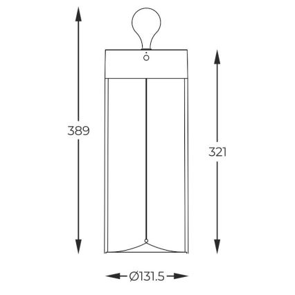 Zuma Line - LED Aptumšojama, lādējama galda lampa LED/1,2W/230V pelēka IP54