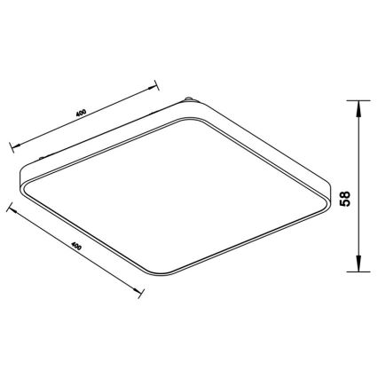 Zuma Line - LED Griestu lampa LED/40W/230V spīdīgi hromēts