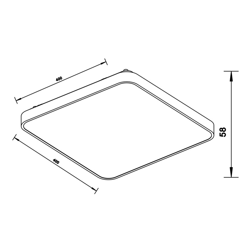 Zuma Line - LED Griestu lampa LED/40W/230V spīdīgi hromēts