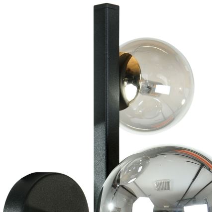 Zuma Line - Sienas gaismeklis 3xG9/8W/230V melns/dūmotais melns