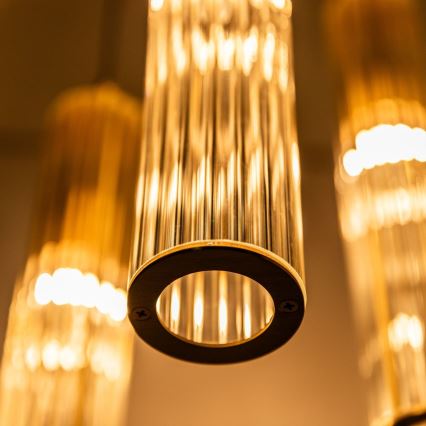 Zuma Line - pakaramā lampa uz stieples 3xE14/7W/230V, zelta krāsā